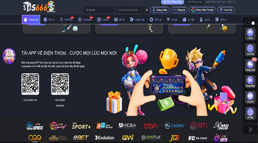 Tải app S666 để trải nghiệm cá cược tiện lợi theo ý muốn